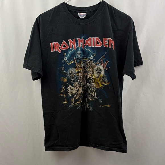 Hanes Heavyweight Other - Iron Maiden Best Of The Beast T-shirt Medium Men’s Black Hanes Heavyweight Y2K